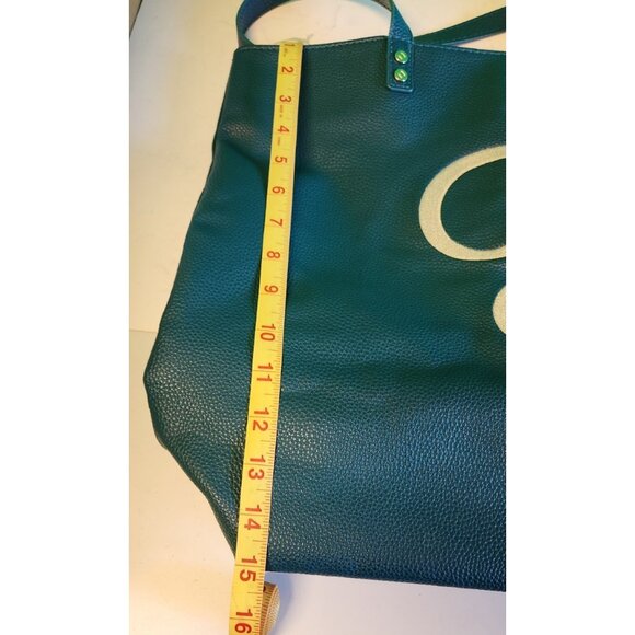 Thirty One Jewell Around Town Tote City, Blue Pebble, Polka Dot Interior "J" - Picture 3 of 8